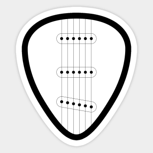 Guitar pick Pickups Sticker